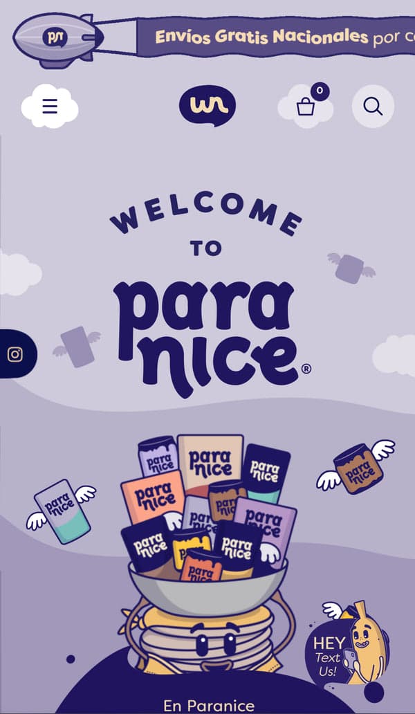 Paranice Shopify storefront preview